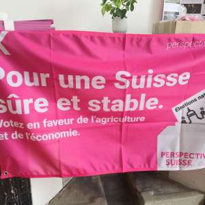 fahne f empfang economiesuisse genf